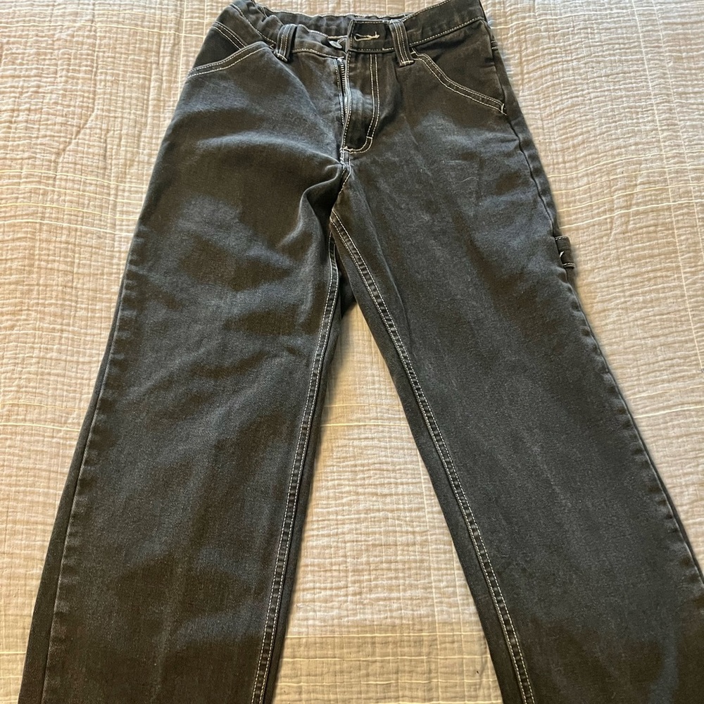 Brandy Melville washed out black carpenter jeans. One size.